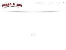 Tablet Screenshot of dorsoandson.com